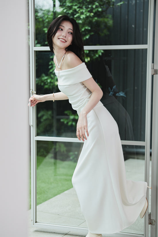 DRAPE OFF SHOULDER SET