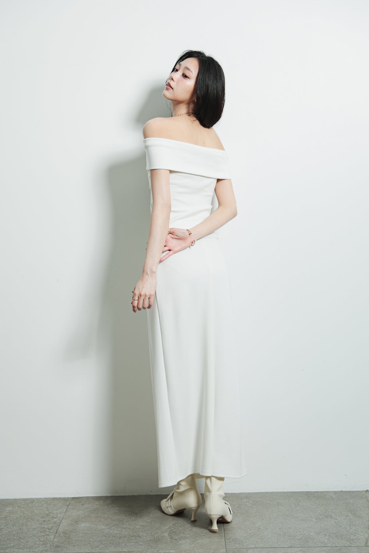 DRAPE OFF SHOULDER SET