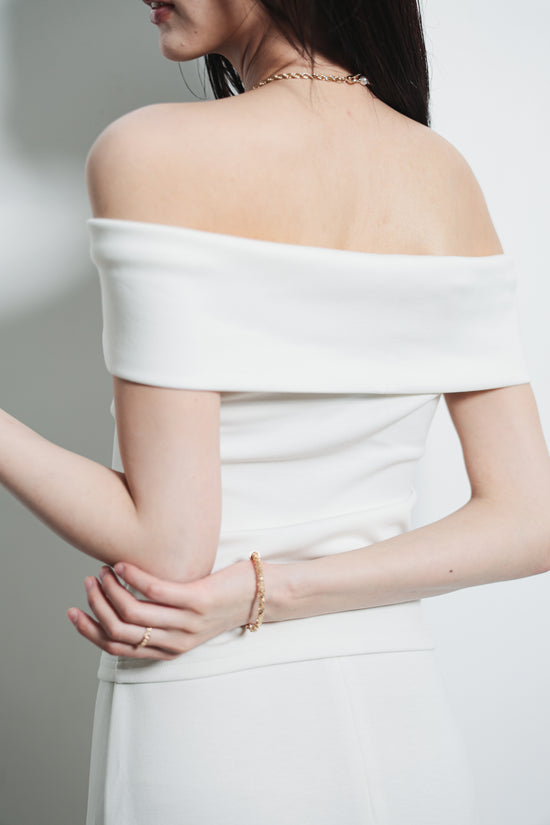 DRAPE OFF SHOULDER SET