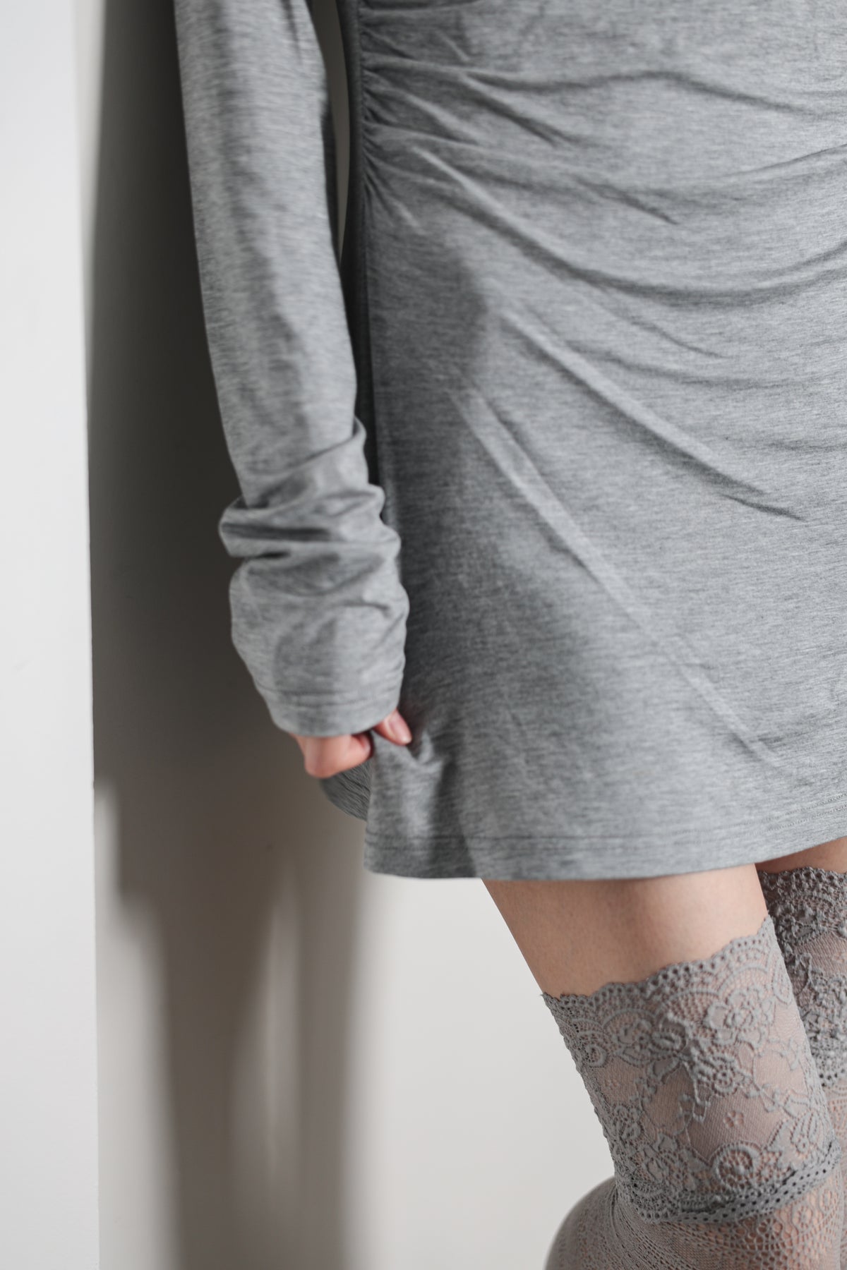 GATHERED MINI DRESS