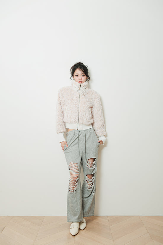 DAMAGE BOOTCUT SWEAT PANTS