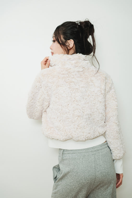 DOUBLE BELT FUR BLOUSON