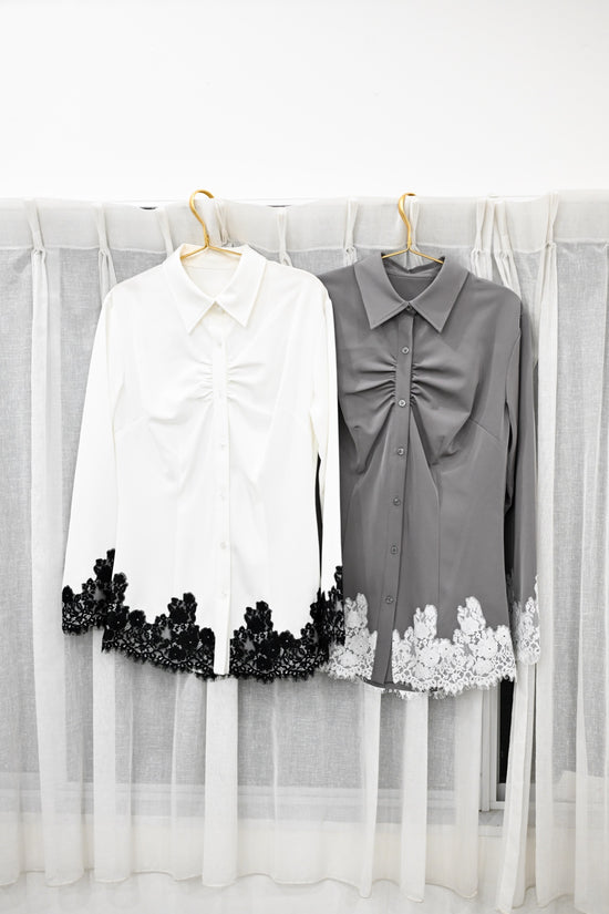 LACE TRIM SHIRT